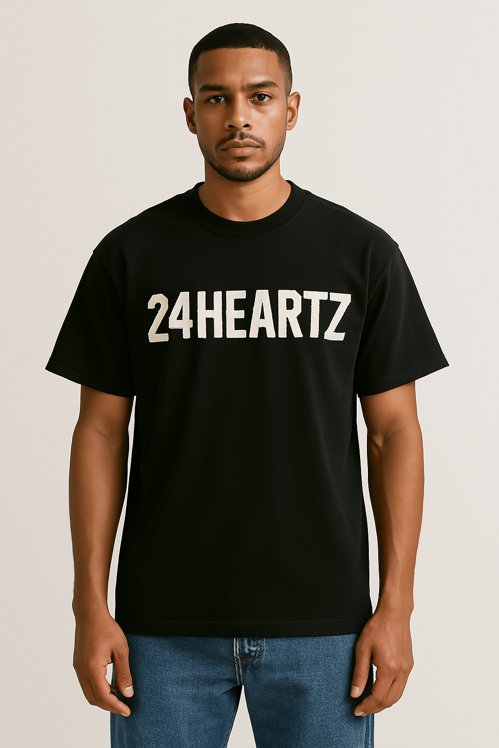 24Heartz Cotton Logo Print - 24HEARTZ
