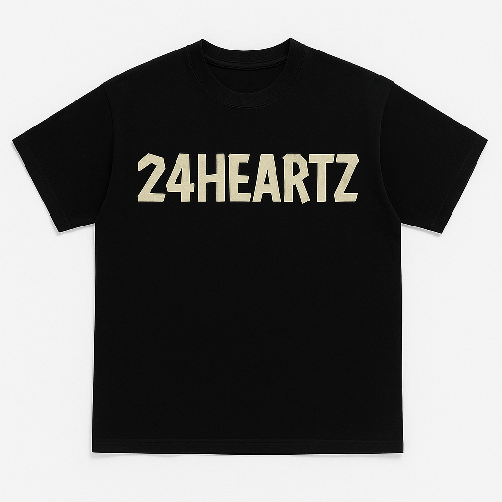 24Heartz Cotton Logo Print - 24HEARTZ