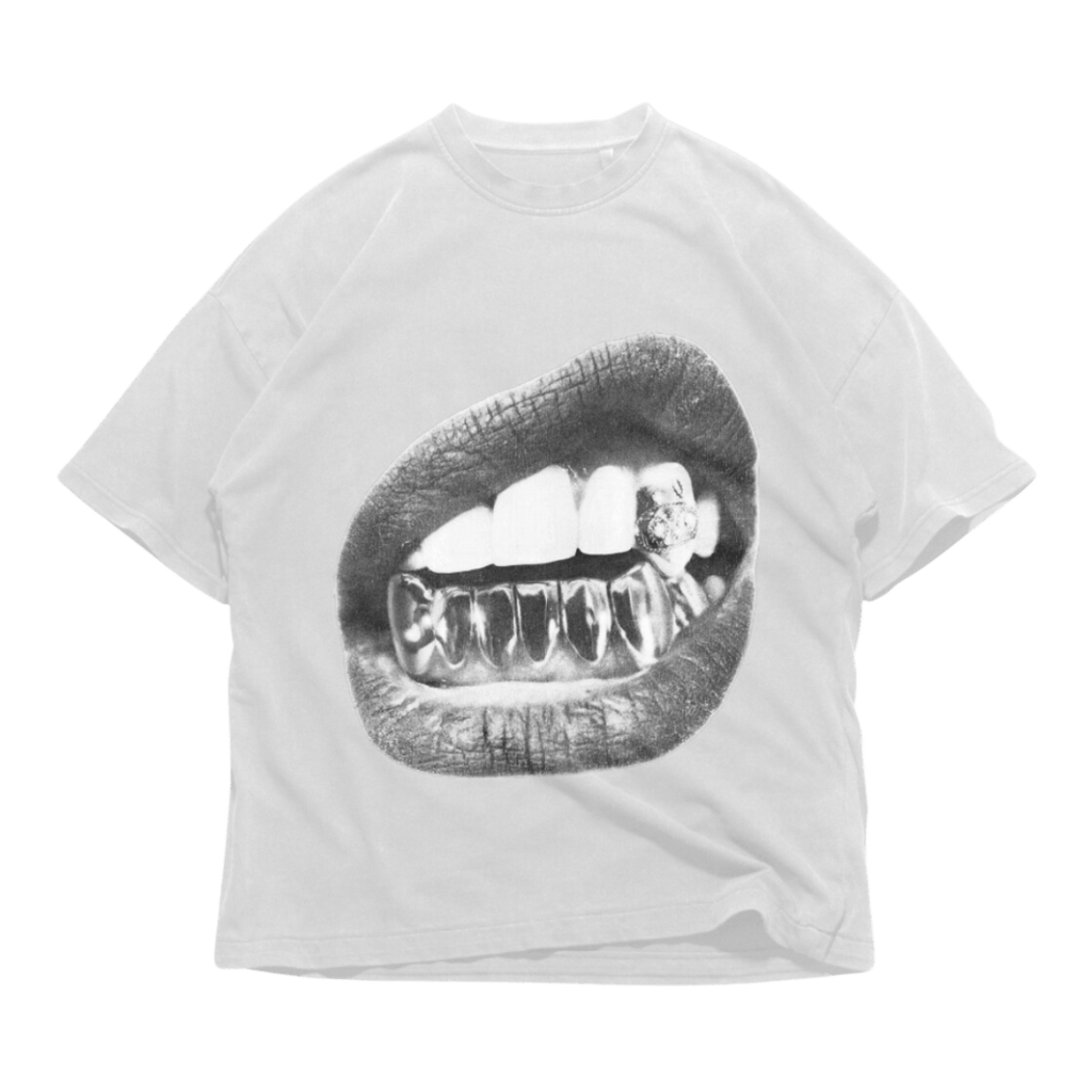 24Heartz Diamond Teeth T-Shirt - 24HEARTZ