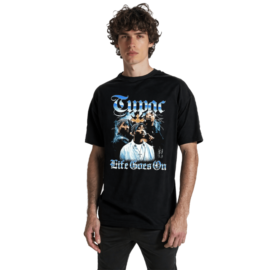 24Heartz Tupac Live Goes on T-Shirt - 24HEARTZ
